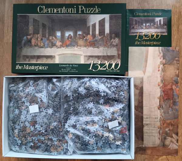 Image of the puzzle 13200, Clementoni, The Last Supper, Leonardo da Vinci, Sealed Bag, Picture of the contents