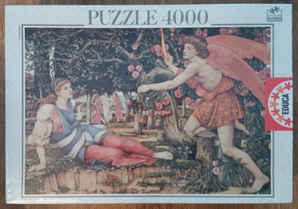 Image of the puzzle 4000, Educa, Love and the Maiden, Spencer Stanhope, Factory Sealed, Picture of the box