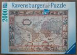 Image of the puzzle 2000, Ravensburger, Map of the World from 1650, by Willem Blaeu, Factory Sealed, Picture of the box