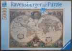 Image of the puzzle 5000, Ravensburger, Antique World Map, Henricus Hondius the Younger, Factory Sealed, Picture of the box