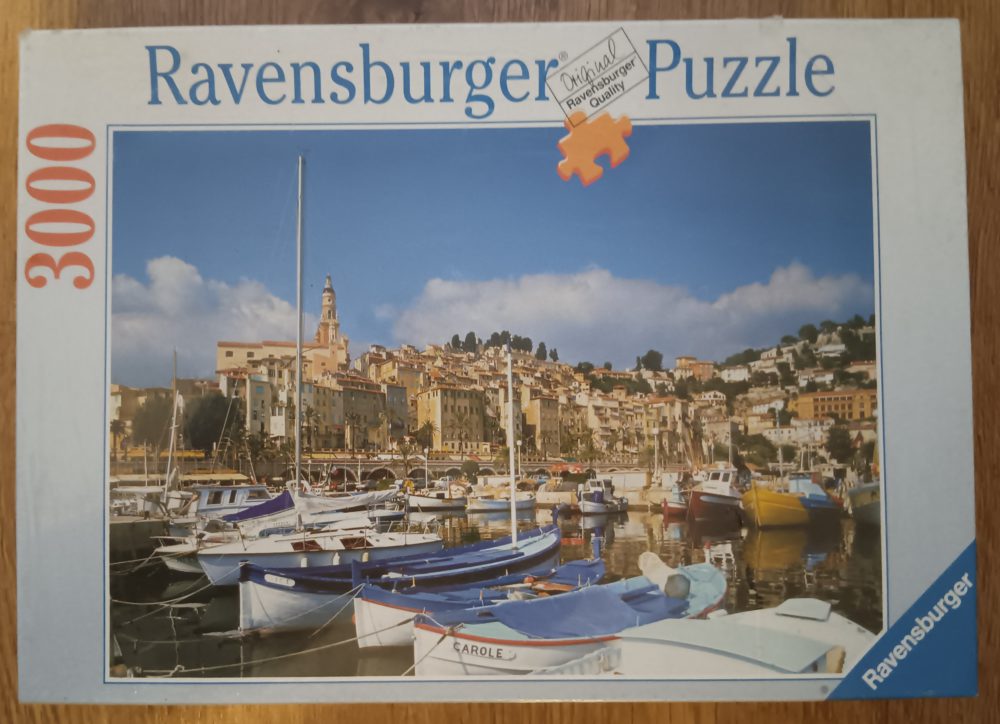 3000, Ravensburger, Côte d'Azur: Menton, Factory Sealed Image of the puzzle 3000, Ravensburger, Côte d'Azur: Menton, Factory Sealed, Picture of the box