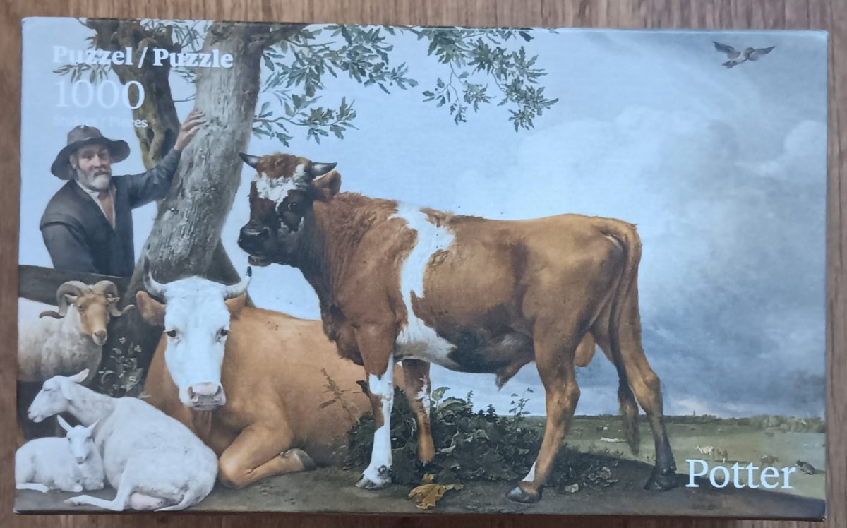 Image of the puzzle 1000, Puzzelman, The Bull, Potter, Sealed Bag, Picture of the box