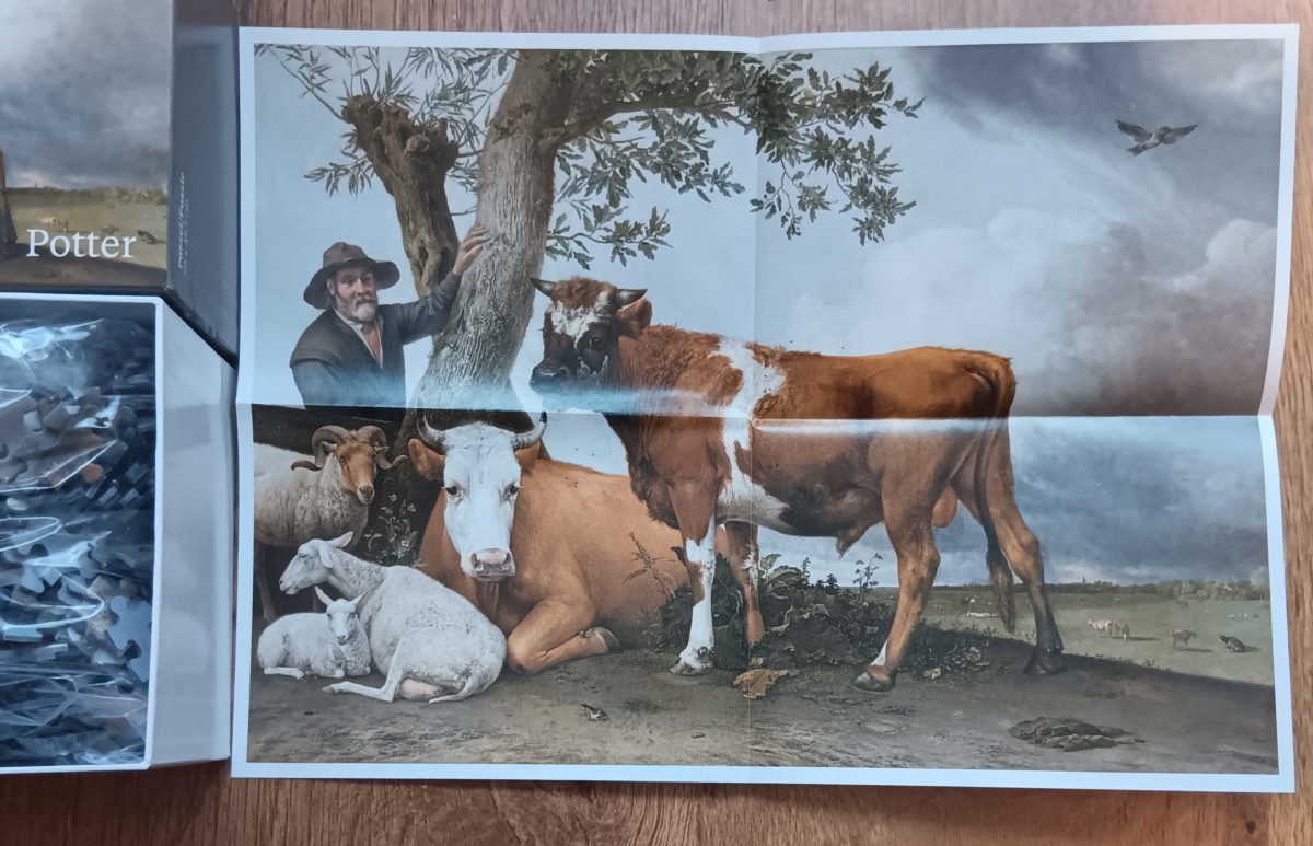 Image of the puzzle 1000, Puzzelman, The Bull, Potter, Sealed Bag, Picture of the poster