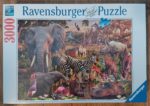 Image of the puzzle 3000 Ravensburger, African Animal World, David Penfound, Factory Sealded, Picture of the box