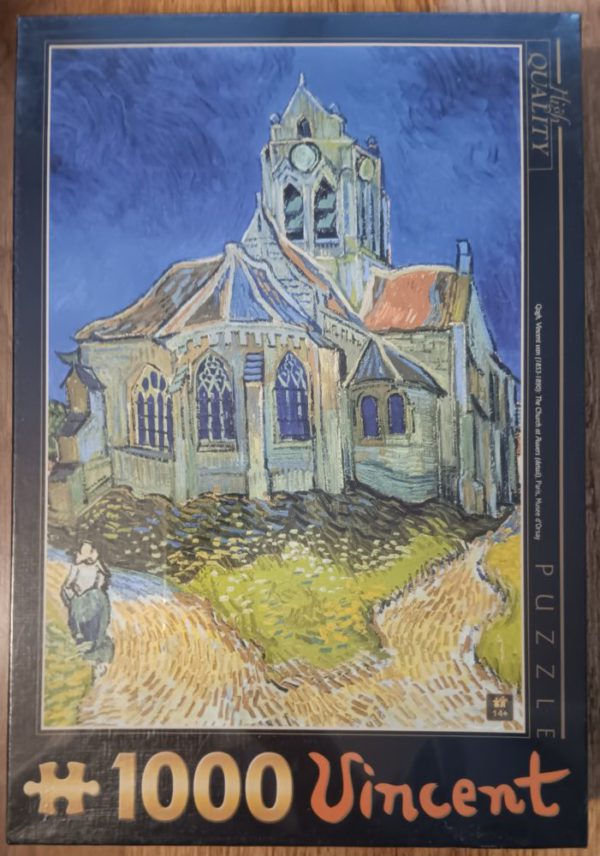 Image of the puzzle 1000, D-toys, The Church at Auvers, Vincent Van Gogh, Factory Sealed, Picture of the box