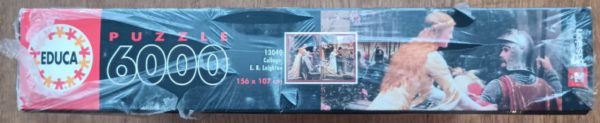 Image of the puzzle 6000, Educa, Collage, Edmund Blair Leighton, Factory Sealed, Picture of the side