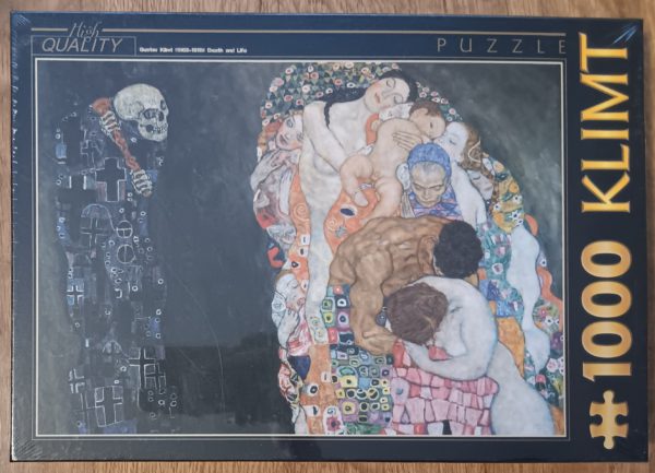 Image of the puzzle 1000, D-Toys, Death and Life, by Klimt, Factory Sealed, Picture of the Box