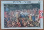 Image of the puzzle 5000, Educa, The Feast of the Gods, Van Balen, Factory Sealed, Picture of the box