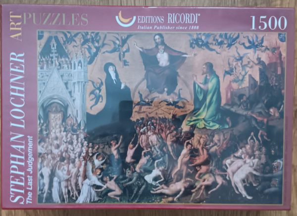 Image of the puzzle 1500, Ricordi, Last Judgement, Stefan Lochner, Factory Sealed, Picture of the box