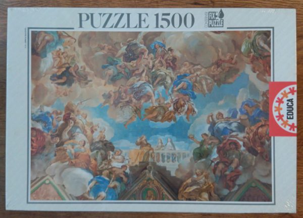 Image of the puzzle 1500, Educa, Trionfo degli Asburgo, Luca Giordano, Factory Sealed, Picture of the box