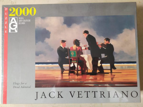 Image of the puzzle 2000, Ricordi, Elegy for a Dead Admiral, by Jack Vettriano, Factory Sealed, Picture of the box