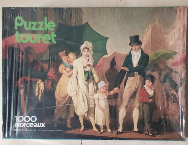 Image of the puzzle 1000, Touret, The Thundershower, by Boilly, Factory Sealed, Picture of the Box