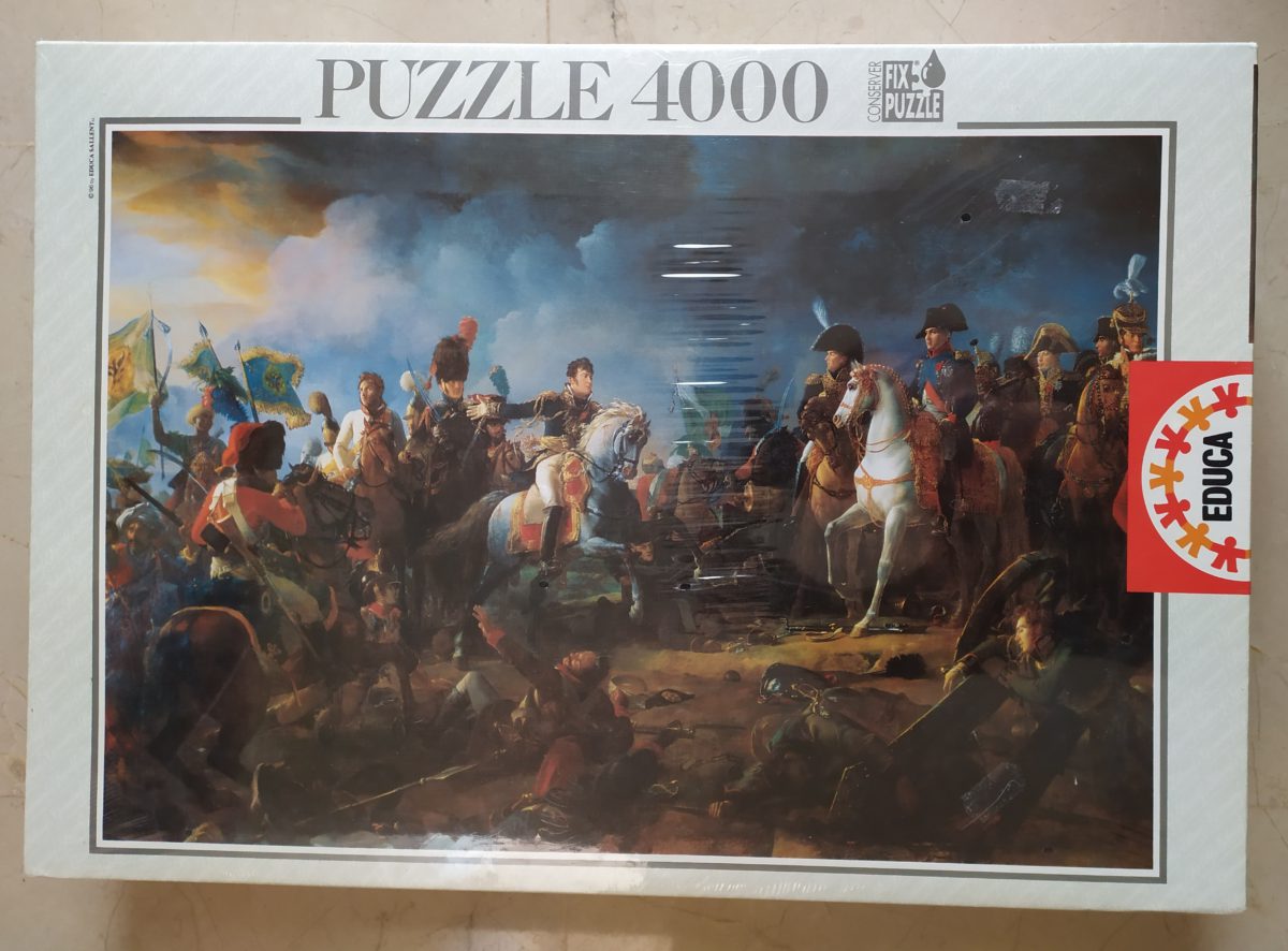 Image of the puzzle 4000, Educa, The Battle of Austerlitz, François Gérard, Factory Sealed, Picture of the box