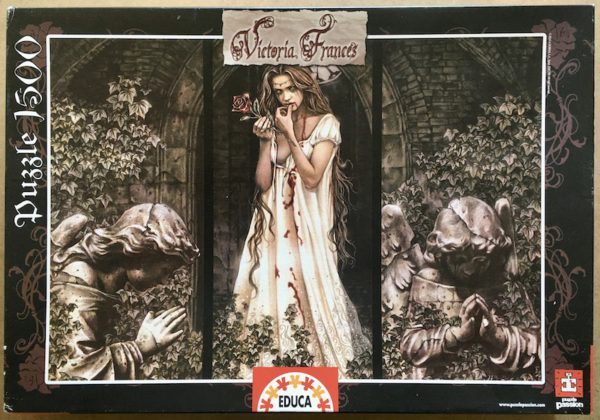 Image of the puzzle 1500, Educa, Guardian Angel Triptych, by Victoria Francés, Complete, Picture of the box
