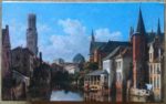Image of the puzzle 1000, Martoz, The Quai of the Rosary in Bruges, by François Antoine Bossuet, Complete, Picture of the box