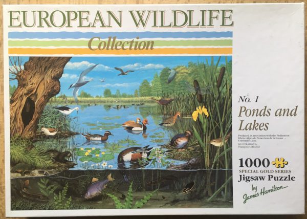 Image of the puzzle 1000, JH, Ponds and Lakes, by François Crozat, Complete, Picture of the box