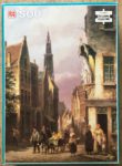 Image of the puzzle 500, Jumbo, View in Amsterdam, by Cornelis Christian Dommersen, Complete, Picture of the box