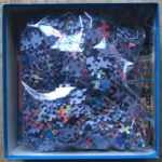 Image of the puzzle 1000, Gibsons, Christmas Emporium, by Eduard, Complete, Picture of the bag
