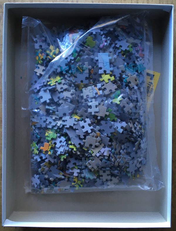 Image of the puzzle 1000, Clementoni, The Cure, by Guillermo Mordillo, Sealed Bag, Picture of the bag