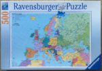 Image of the puzzle 500, Ravensburger, Political Map of Europe, Complete, Picture of the box