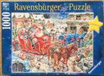 Image of the puzzle 1000, Ravensburger, The Christmas Farm, by Roy Trower, Complete, Picture of the box