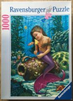 Image of the puzzle 1000, Ravensburger, Young Mermaid, by Wil Cormier, Complete, Picture of the box