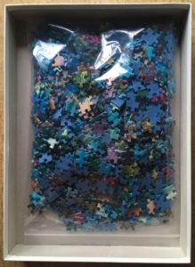 Image of the puzzle 1000, Ravensburger, Young Mermaid, by Wil Cormier, Complete, Picture of the bag
