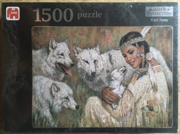 Image of the puzzle 1500, Jumbo, Kindred Spirits, Karl Bang, Factory Sealed, Picture of the box