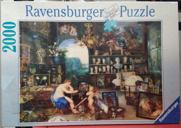 Image of the puzzle 2000, Ravensburger, Allegory of Sight, by Jan Brueghel the Elder, Factory Sealed, Picture of the box