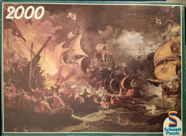 Image of the puzzle 2000, Schmidt, Naval Battle, Alexander Koch, Sealed Bag, Picture of the box