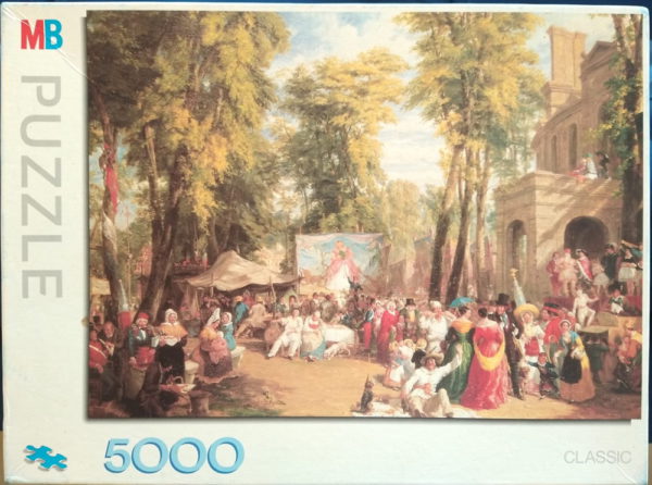 Image of the puzzle 5000, MB, Fair in the Champs-Elysees, William Parrott, Complete, Picture of the box