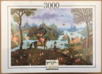 Image of the puzzle 3000, Nathan, Landscape with Horseman, by Alain Thomas, Factory Sealed, Picture of the box