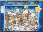 Image of the puzzle 1000, Ravensburger, The Christmas Village, by Roy Trower, Complete, Picture of the box