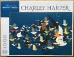 Image of the puzzle 1000, Pomegranate, Mystery of the Missing Migrants, by Charley Harper, Complete, Picture of the box