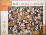 Image of the puzzle 1000, Pomegranate, Double Cat-Spread, by Ditz, Complete, Picture of the box