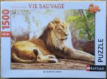 Image of the puzzle 1500, Nathan, Le Roi de la Savane, by Susan Schmitz, Factory Sealed, Picture of the box