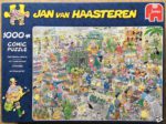 Image of the puzzle 1000, Jumbo, The Garden Center, by Jan van Haasteren, Complete, Picture of the box