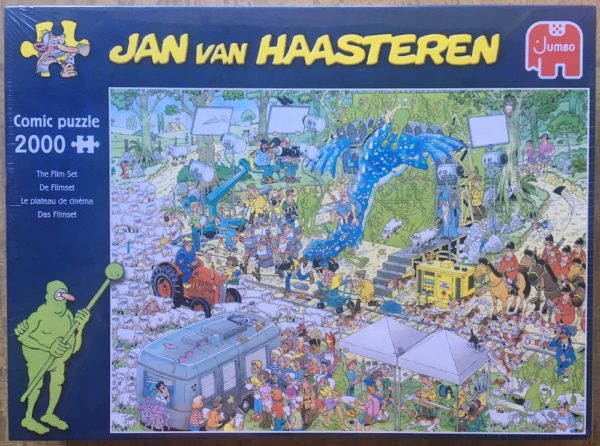 Image of the puzzle 2000, Jumbo, The Film Set, Jan van Haasteren, Factory Sealed, Picture of the box