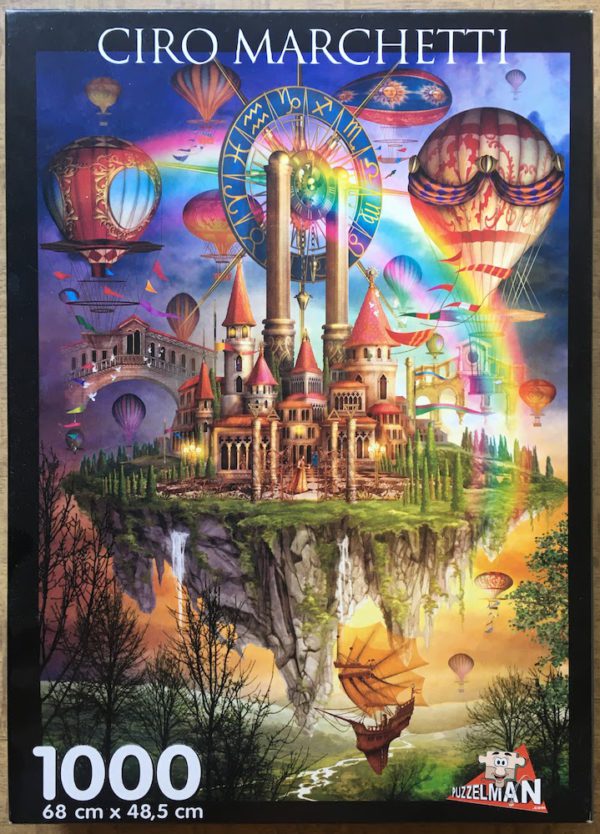 Image of the puzzle 1000, Puzzelman, Tarot Town, by Ciro Marchetti, Complete, Picture of the box