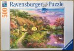 Image of the puzzle 500, Ravensburger, Country House, by Dominic Davison, Complete, Picture of the box