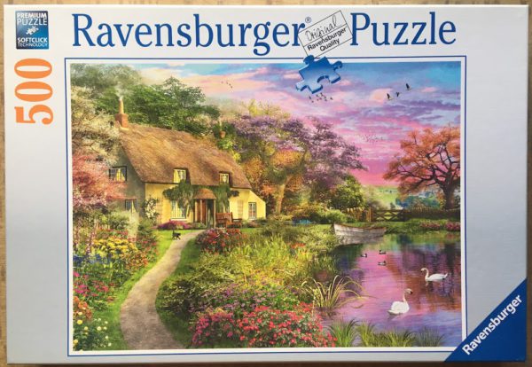 Image of the puzzle 500, Ravensburger, Country House, by Dominic Davison, Complete, Picture of the box
