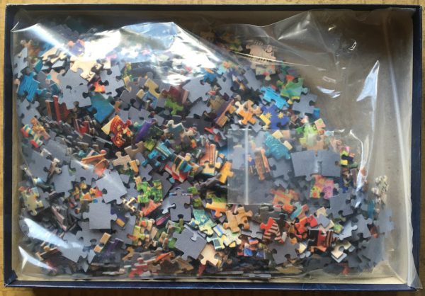 Image of the puzzle 1000, Bluebird, Life is an Open Book Venice, by Aimee Stewart, Complete, Picture of the bag