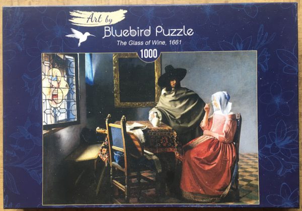 Image of the puzzle IMG_6191000, Bluebird, The Glass of Wine, Vermeer, Complete, Picture of the box
