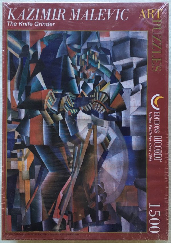 Image of the puzzle 1500, Ricordi, The Knife Grinder, by Kazimir Malevich, Factory Sealed, Picture of the box