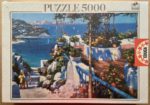 Image of the puzzle 5000, Educa, Balcony in Ponza, by Howard Behrens, Factory Sealed, Picture of the box