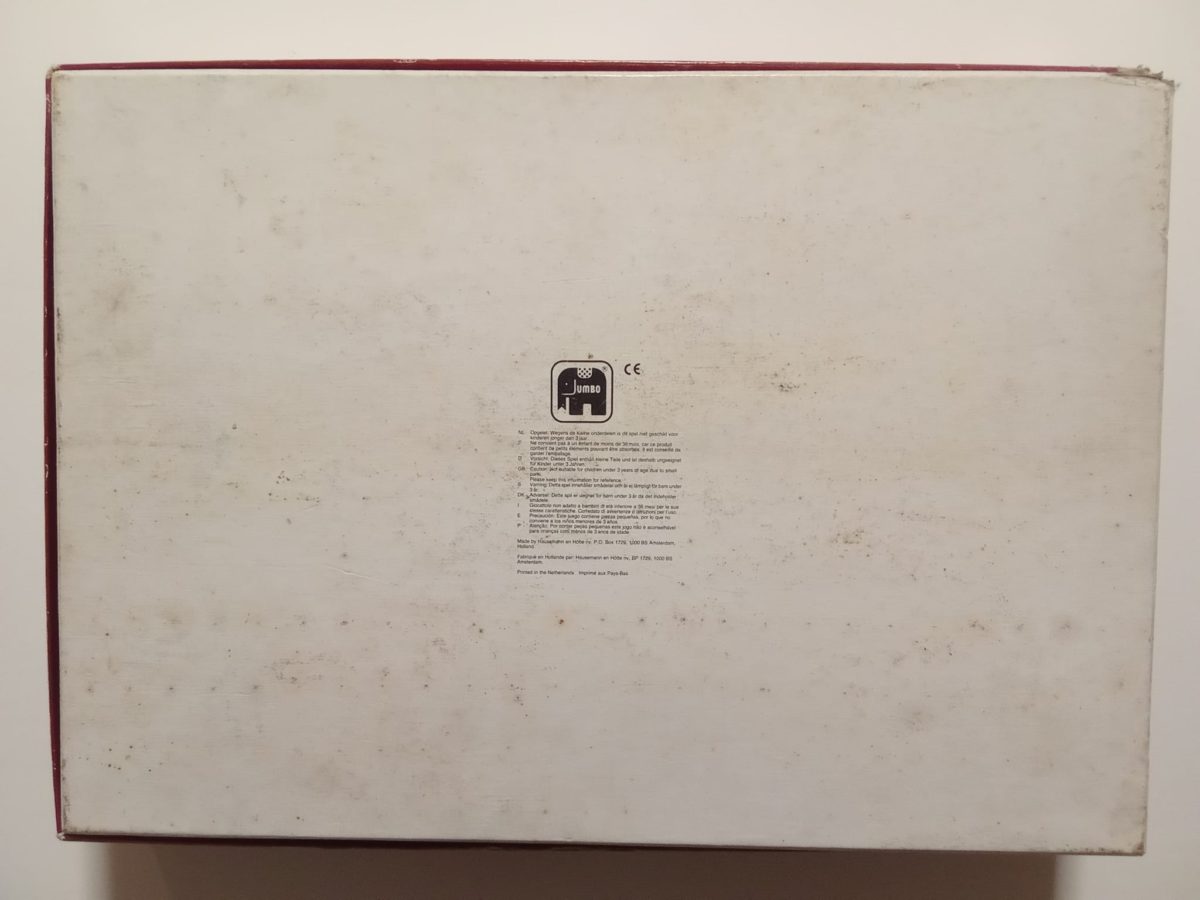 Image of the puzzle 5000, Jumbo, Street Life, Jan van Haasteren, Sealed Bag, Picture of the back