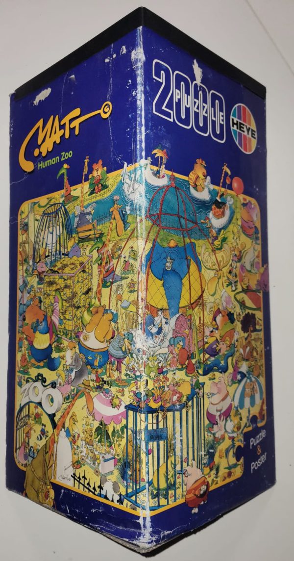 Image of the puzzle 2000, Heye, Human Zoo, by Matt, Complete, Picture of the box
