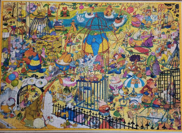 Image of the puzzle 2000, Heye, Human Zoo, by Matt, Complete, Picture of the puzzle