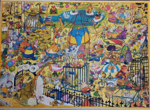 Image of the puzzle 2000, Heye, Human Zoo, by Matt, Complete, Picture of the puzzle