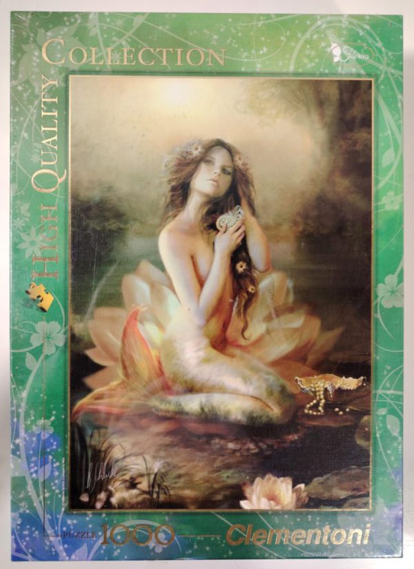 Image of the puzzle 1000, Clementoni, Scallop Pond, Bente Schlick, Factory Sealed, Picture of the box